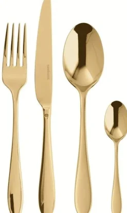 Hot Sambonet Velvet Bestiksæt , Guld