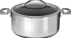 Clearance Scanpan HaptIQ Gryde m. Non-stick Belægning og Låg 24 cm/4,8 L