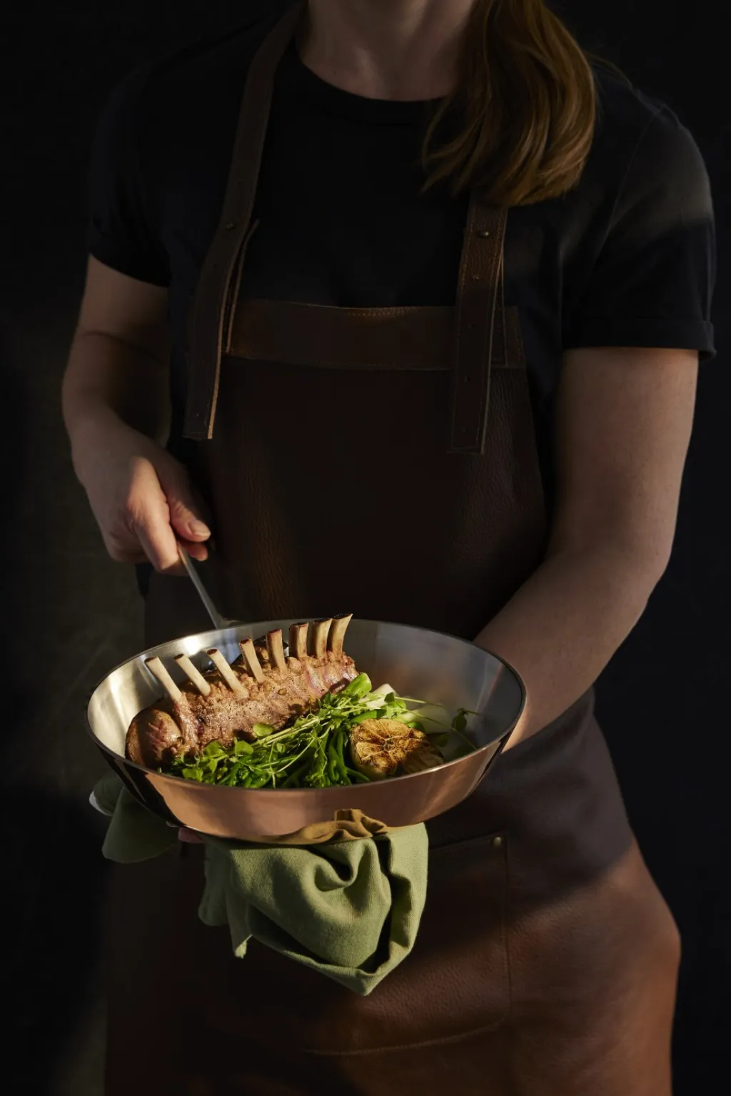 Discount Maitre D' Induktion Stegepande 28 cm, Kobber Pander