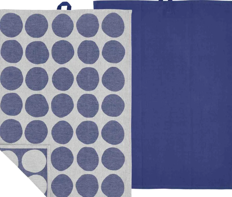 Discount Södahl Bubbles Viskestykke 2 stk. 50x70 cm, Royal Blue