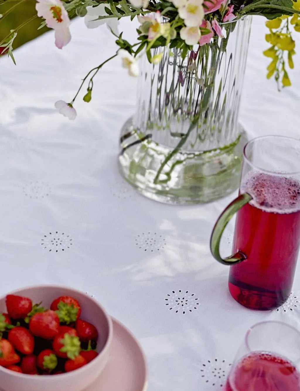Discount Daydream Broderie Anglaise Dug , Hvid Duge
