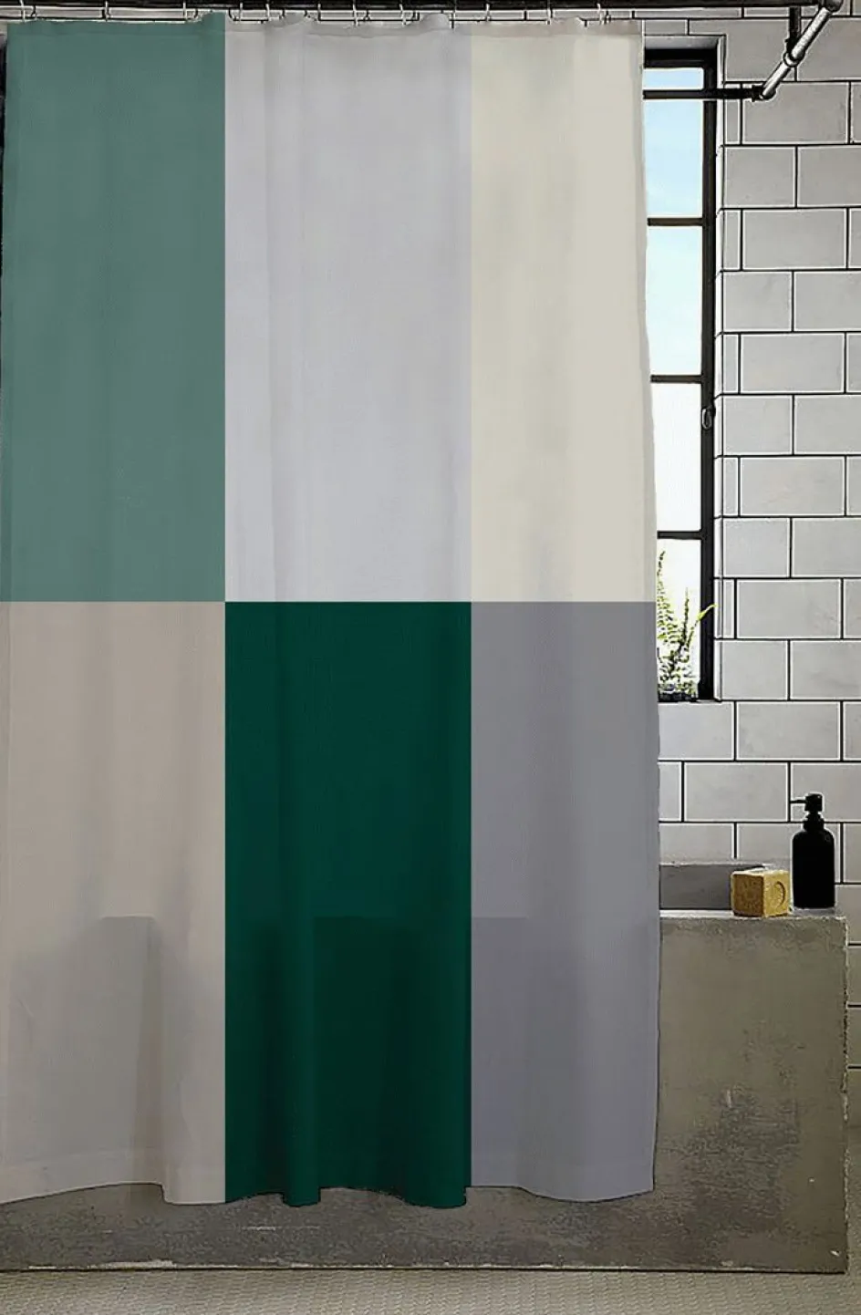 Best Södahl Fusion Badeforhæng 180x200 cm, Sea Green