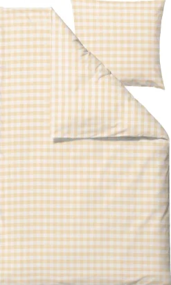 Södahl Soveværelse|Soveværelsestekstiler > Gingham Sengetøj 140x200 cm, Straw