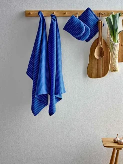 Outlet Södahl Line Viskestykke 2 stk. 50x70 cm, Royal Blue