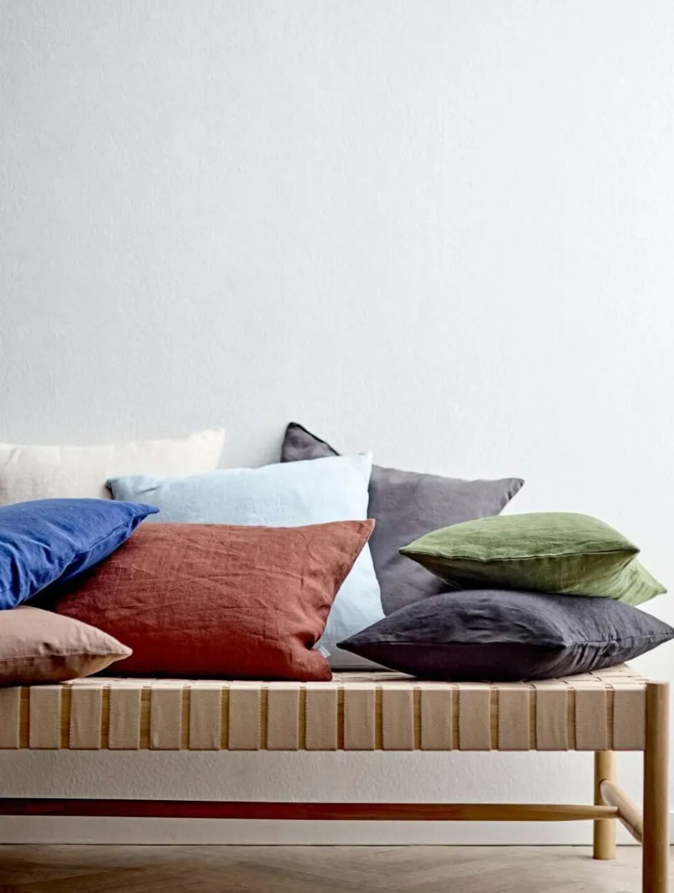 New Södahl Linen Pude 40x60 cm, Forest Green