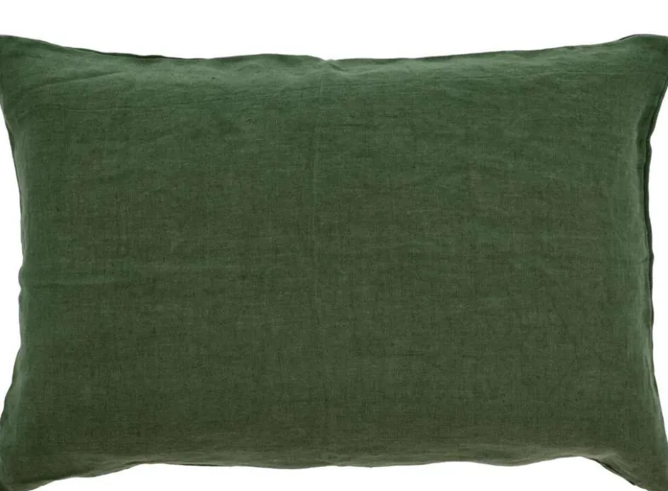 New Södahl Linen Pude 40x60 cm, Forest Green