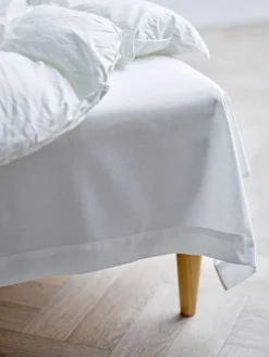 Sale Organic Calm Lagen 150x250 cm, Hvid Soveværelse|Soveværelsestekstiler