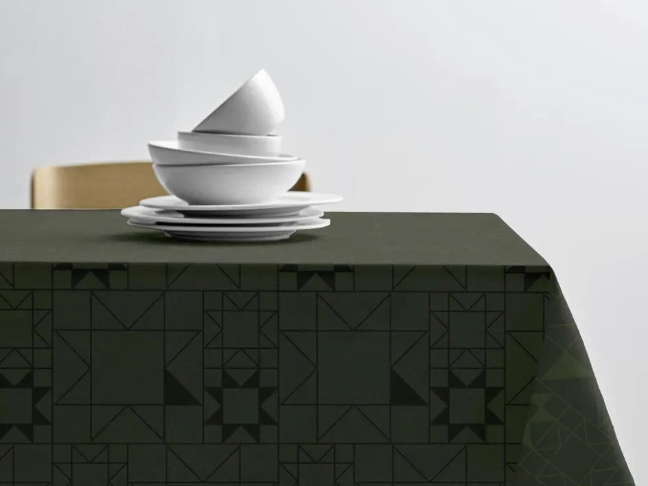 Outlet Södahl Star Damask Dug , Forest Green