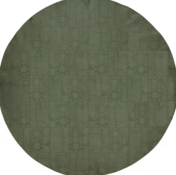 Södahl Entre|Tæpper Og Måtter > Star Damask Juletræstæppe Ø120 cm, Forest Green