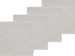 Södahl Servietter > Tiles Light Stofservietter 4 stk. 45x45 cm, Light Grey