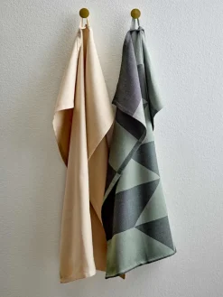 New Södahl Twist Viskestykke 2 stk. 50x70 cm, Hedge Green