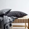 Södahl Soveværelse|Puder Og Betræk > Washed Chenille Pudebetræk 40x60 cm, Sort