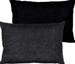 Södahl Soveværelse|Puder Og Betræk > Washed Chenille Pudebetræk 40x60 cm, Sort