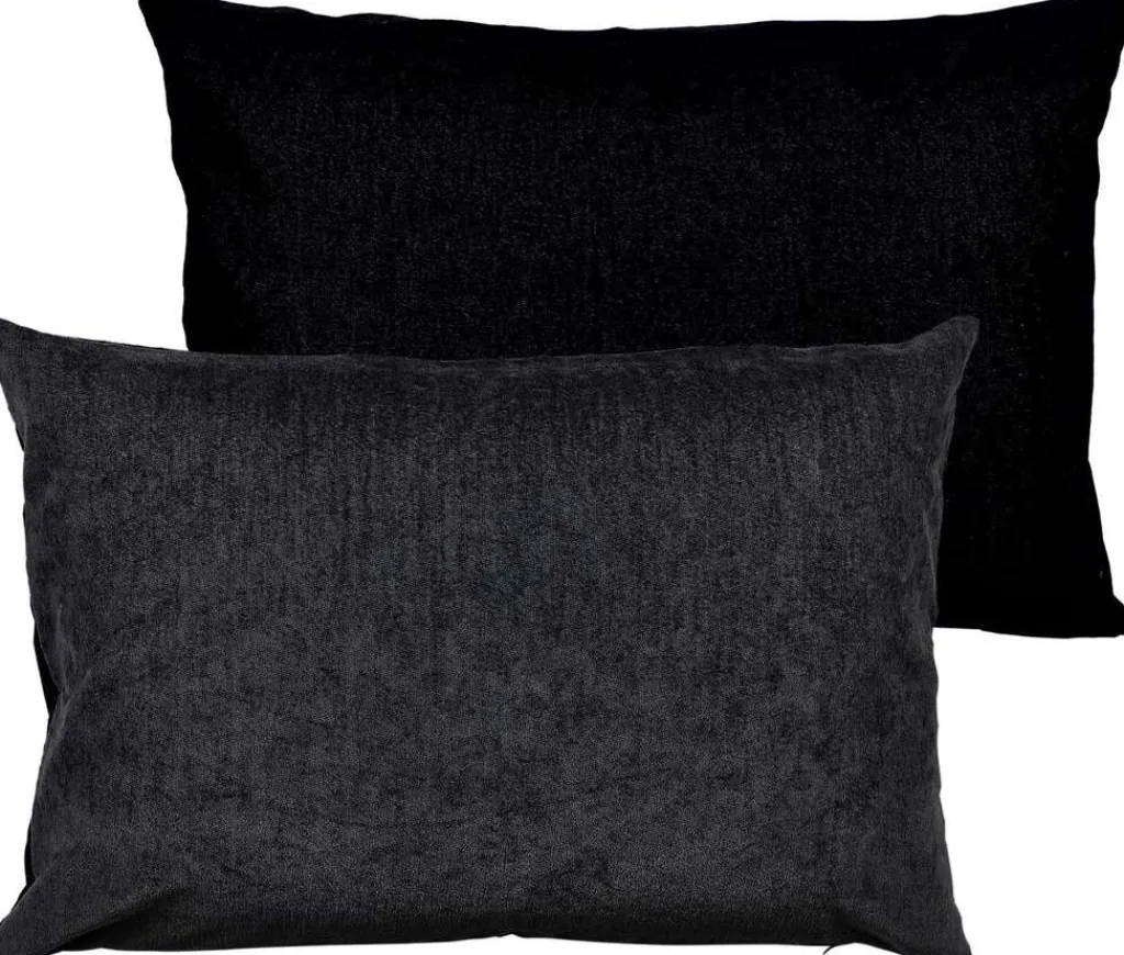 Södahl Soveværelse|Puder Og Betræk > Washed Chenille Pudebetræk 40x60 cm, Sort