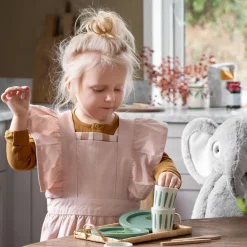 Clearance Børneforklæde m. Kokkehue, Dusty Pink/Classic White Børn Køkken- Og Rolleleg|Øvrige Børnetekstiler