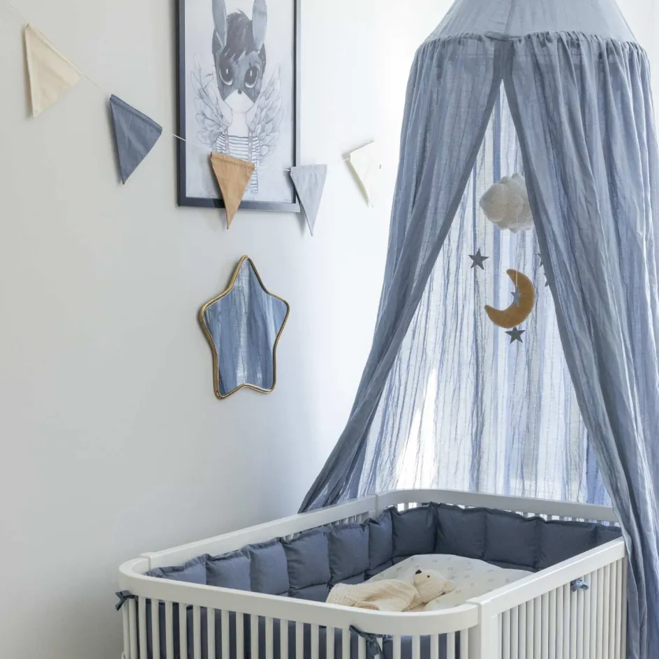 Hot Sebra Dobbeltsidet Flagranke 250 cm, Forest Lake Blue