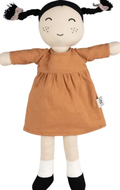 Dukke Li 43 cm, Orange Børn Køkken- Og Rolleleg
