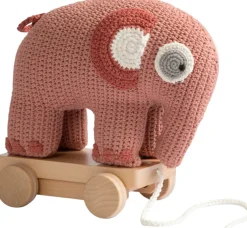 Hot Fanto Hæklet Trækdyr 25 cm, Blossom Pink Børn Baby- Og Småbørnslegetøj|Tøjdyr Og Nusseklude