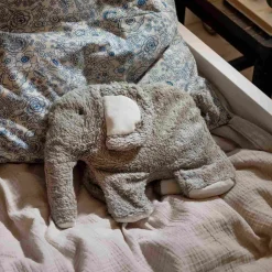 Best Fanto Varmepude Bamse 19x25 cm, Grå Børn Tøjdyr Og Nusseklude
