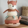 Børn Sebra Baby- Og Småbørnslegetøj > Sparky Tumling- og Stabelræv 27 cm, Fox Tail red