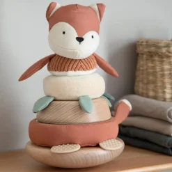 Børn Sebra Baby- Og Småbørnslegetøj > Sparky Tumling- og Stabelræv 27 cm, Fox Tail red