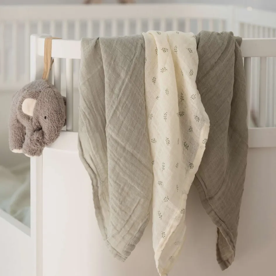 Outlet Sebra Stofble 3 stk. 75x75 cm, Mist Green