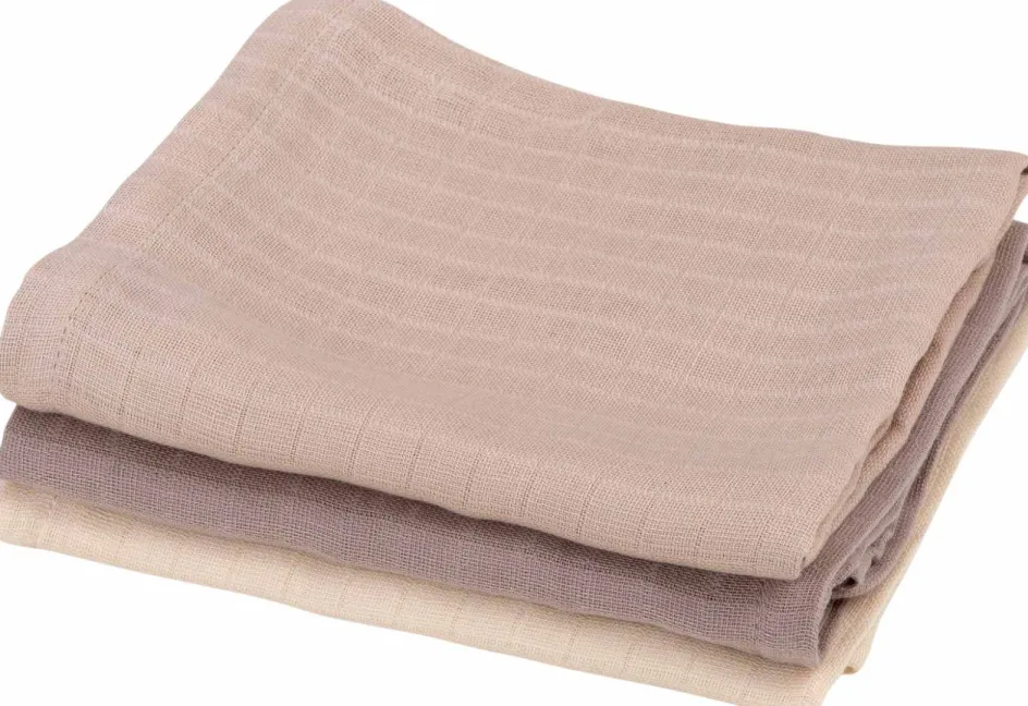 Online Sebra Stofbleer 3 stk. 75x75 cm, Moonlight Beige