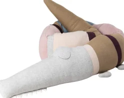 Clearance Sebra Strikket Pude Sleepy Croc 12x190 cm, Birchbark Rose