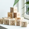 Børn Sebra Køkken- Og Rolleleg|Baby- Og Småbørnslegetøj > Talklodser 12 stk, Træ