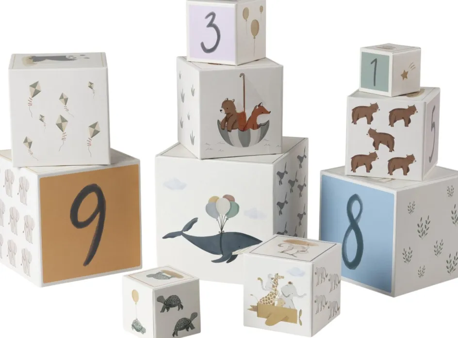 Clearance Sebra World of Stabelkasser 10 stk., Beige
