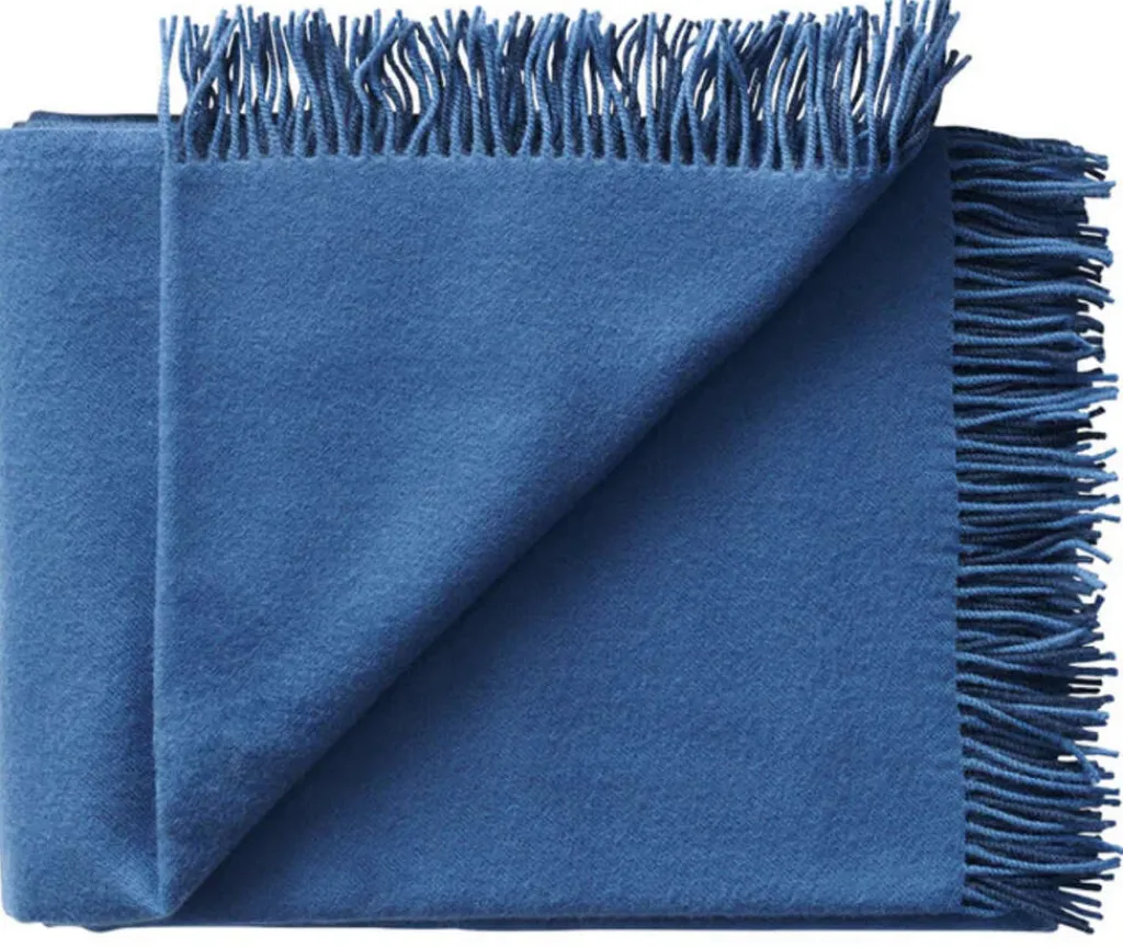 Sale Secret Plaid 130x190 cm, Indigo/Cobalt Plaider Og Tæpper