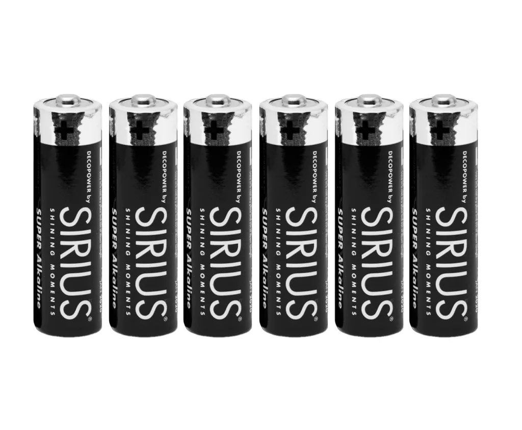 Sirius Batterier > DecoPower AA-batterier 6 stk