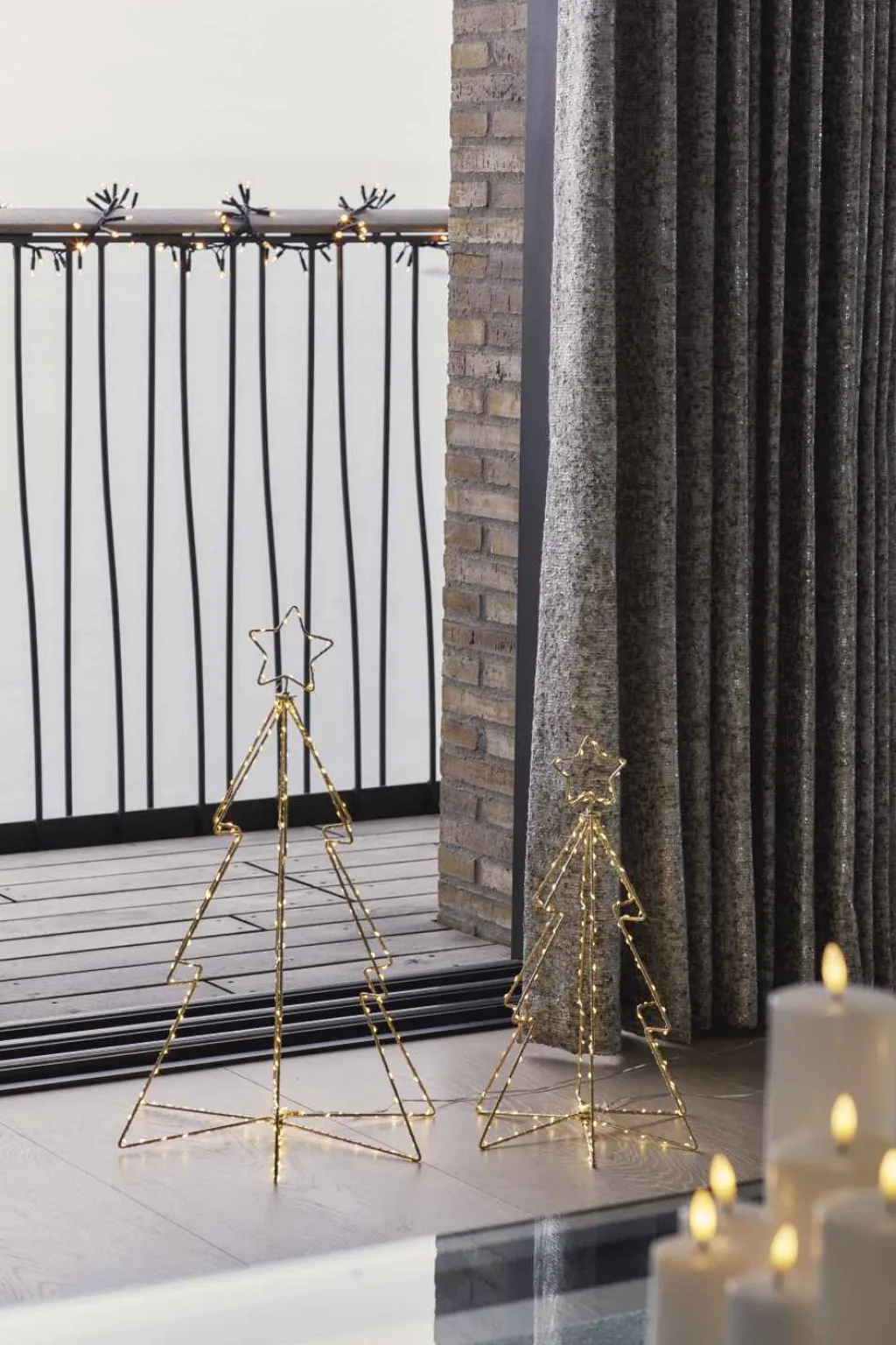 Discount Esther Juletræ LED H, Klar Stearinlys|Led Stearinlys