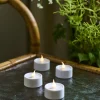 Lone Fyrfadslys 4 stk. Ø3,5 cm, Hvid Stearinlys|Led Stearinlys