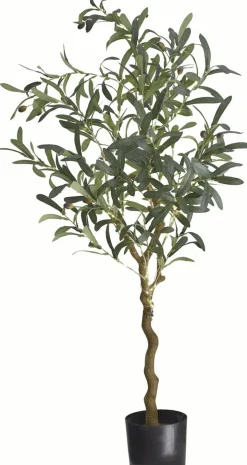 Oliva Kunstigt Oliventræ 120 LED H120 cm, Grøn Stearinlys|Led Stearinlys