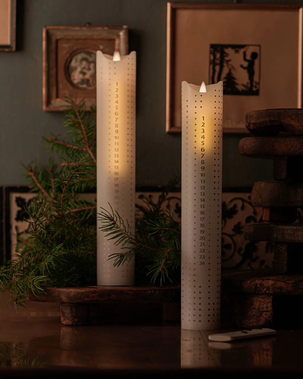 Sirius Stearinlys|Led Stearinlys > Sara Kalenderlys LED ?5 cm,