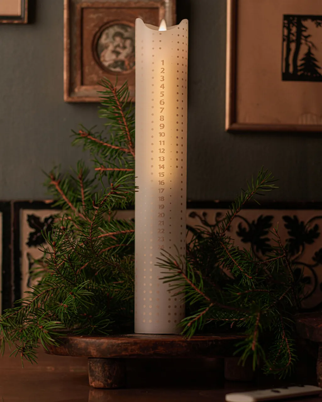 Sirius Stearinlys|Led Stearinlys > Sara Kalenderlys LED ?5 cm,
