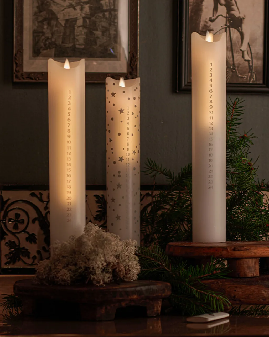 Sirius Stearinlys|Led Stearinlys > Sara Kalenderlys LED Ø5 cm,
