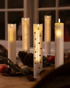 Hot Sara Kalenderlys LED ?5 cm, Stearinlys|Led Stearinlys