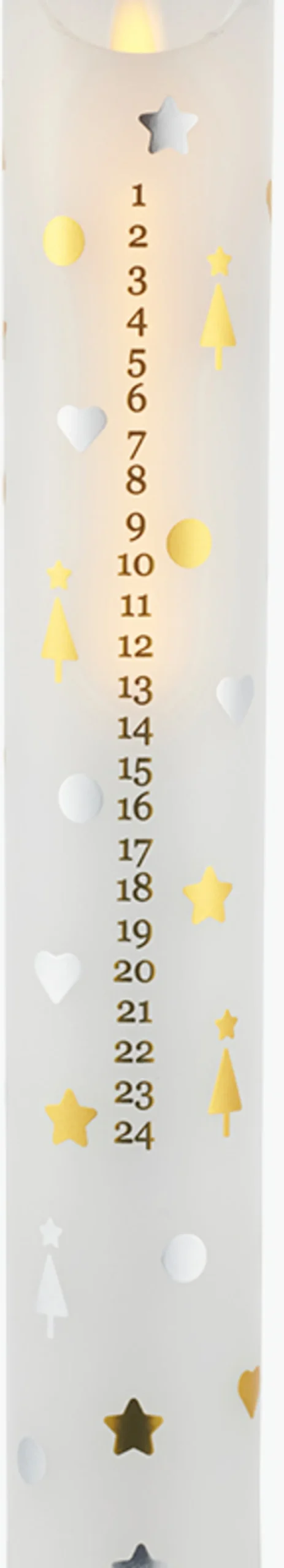 Hot Sara Kalenderlys LED ?5 cm, Stearinlys|Led Stearinlys