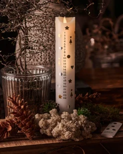 Hot Sara Kalenderlys LED ?5 cm, Stearinlys|Led Stearinlys