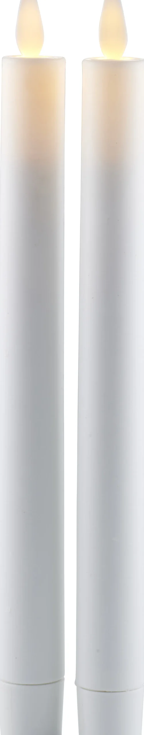 Sirius Stearinlys|Led Stearinlys > Sara Kronelys LED Genopladelig 2 stk. 25 cm, Hvid