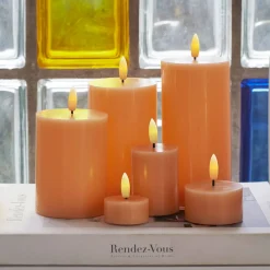 Hot Sille Bloklys LED Ø7,5/H, Stearinlys|Led Stearinlys