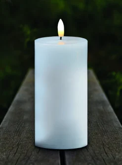 Sirius Stearinlys|Led Stearinlys > Sille Bloklys LED Udendørs H, Hvid