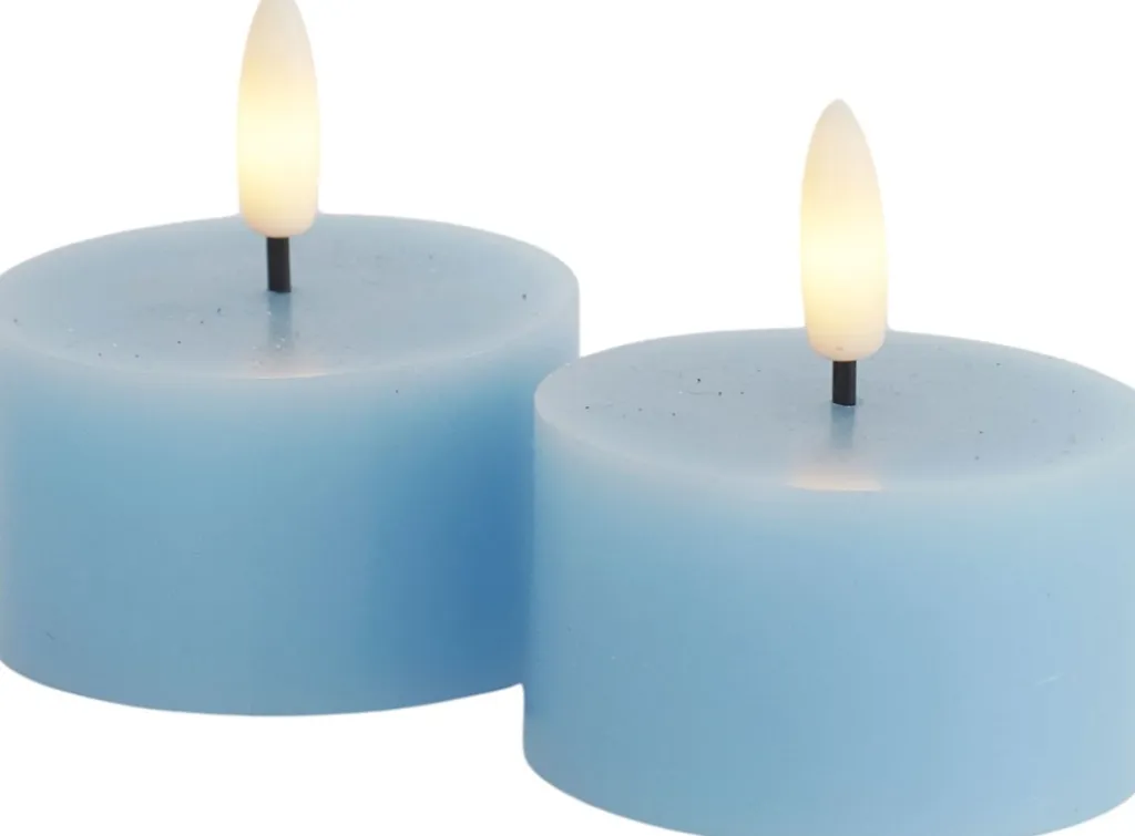 Sirius Stearinlys|Led Stearinlys > Sille Fyrfadslys LED 2 stk. Ø6/H3,4 cm,