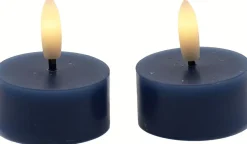 Hot Sille Fyrfadslys LED 2 stk. ?4,5/H2,2 cm, Stearinlys|Led Stearinlys