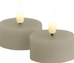 Sirius Stearinlys|Led Stearinlys > Sille Fyrfadslys LED 2 stk. Ø4,5/H2,2 cm,