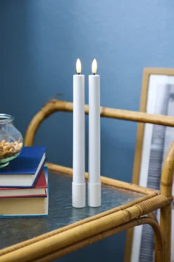 Sirius Stearinlys|Led Stearinlys > Sille Kronelys LED , Hvid