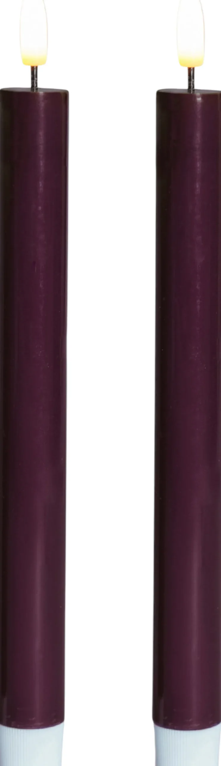 Sille Kronelys LED 2 stk. ?2/H22 cm, Stearinlys|Led Stearinlys