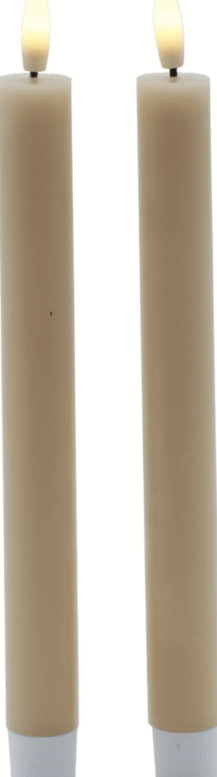 Hot Sille Kronelys LED 2 stk. ?2/H25 cm, Stearinlys|Led Stearinlys